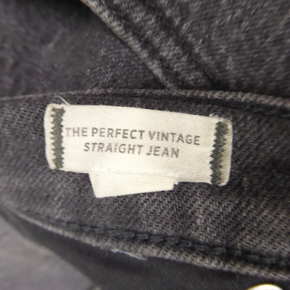 Madewell Jeans Womens SZ 28 Perfect Vintage Jean Tapered Leg Raw Hem High Rise - Picture 10 of 13